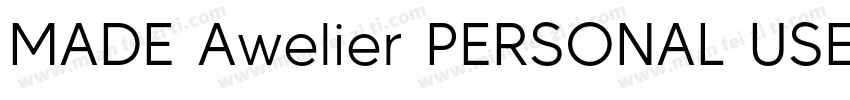 MADE Awelier PERSONAL USE ExtraBold字体转换